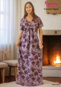 Alpine Print Boho Style Ladies Gown