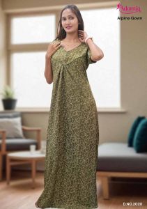 Women Alpine Printed Evening Gown