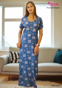 Alpine Print Boho Style Ladies Gown
