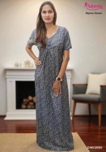 Women Alpine Printed Evening Gown