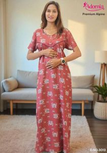 Alpine Print Boho Style Ladies Gown