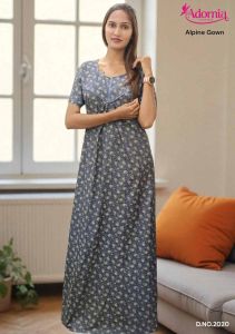 Women Alpine Printed Evening Gown