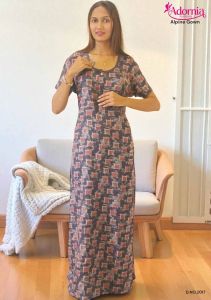Alpine Printed Wedding Guest Gown for Ladies