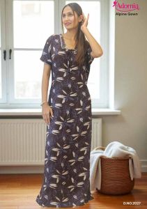 Alpine Print Festive Wear Ladies Gown