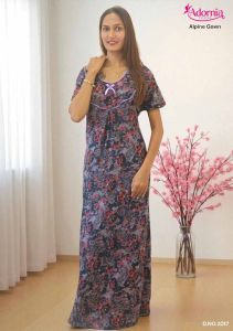 Alpine Print Festive Wear Ladies Gown