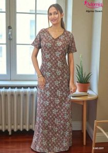 Elegant Printed Alpine Designer Gown