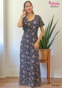 Elegant Printed Alpine Designer Gown