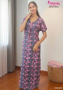 Alpine Abstract Print Ladies Maxi Gown