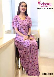Alpine Designer Digital Print Party Wear Gown