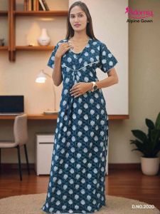 Alpine Digital Print Maxi Gown for Women