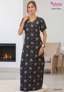 Alpine Georgette Printed Long Gown Women