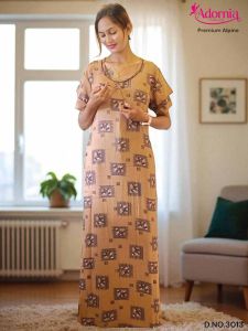 Alpine Multicolor Printed Women Gown