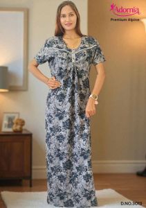 Alpine Print Boho Style Ladies Gown