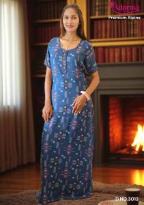 Alpine Printed Anarkali Style Ladies Gown