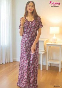 Alpine Printed Wedding Guest Gown for Ladies