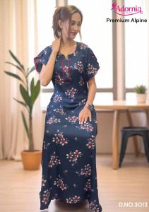 Alpine Trendy Printed Maxi Party Wear Gown