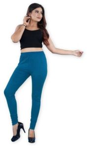 Blue Viscose Lycra Churidar Legging