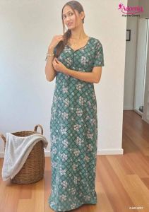 Elegant Printed Alpine Designer Gown