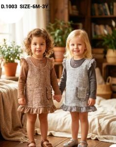 Full Sleeve Winter Wear Girls Dress