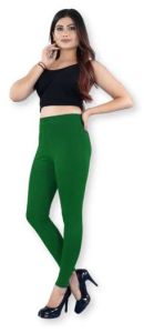 Light Green Cotton Ankle Legging