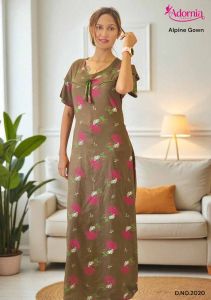 Printed Alpine Party Wear Gown for Ladies