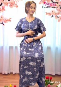 Alpine Premium Floral Print Festive Gown
