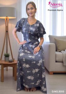 Alpine Premium Floral Print Festive Gown