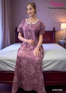 Alpine Printed Trendy Maxi Party Wear Gown