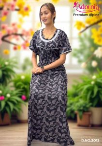 Alpine Printed Trendy Maxi Party Wear Gown