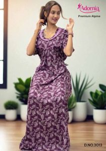 Alpine Printed Trendy Maxi Party Wear Gown