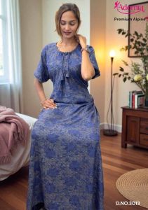 Alpine Printed Trendy Maxi Party Wear Gown