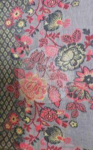 Lilac and Magenta Jacquard Weaved Chanderi Suit Material