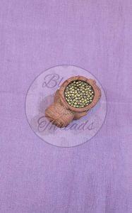 Lilac and Gold Mul Chanderi Suit Material with Striped Dupatta
