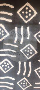 Black and White Kalamkari Block Print Cotton Suit Material
