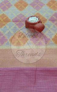 Banarasi Cotton Kota Mauve Suit Material with Dupatta