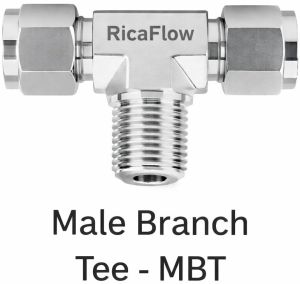 Stainless Steel 304 Male Branch Tee Mbt &ndash; Double Ferrule Fitting
