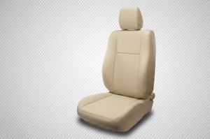 Ivory Leatherette Plain Solid Design Oem Premium Leather Seat Cover