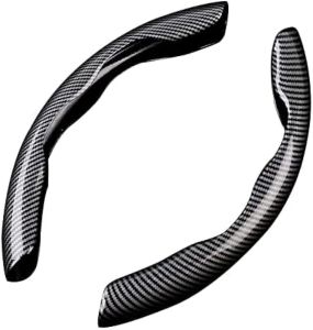 Carbon Fiber ABS Texture Steering Wheel Grip Cover