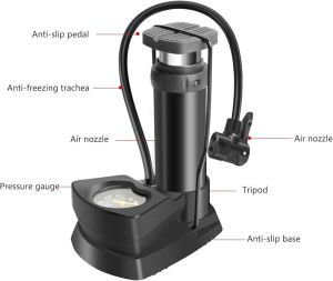 Double Cylinder Portable Foot Pump