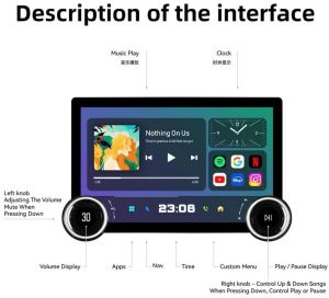 Original Gemstone 10.1 2K QLED Car DVD Player