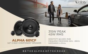Alpha 601CF Infinity Car Component Speaker