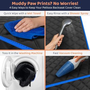 Dog Car Seat Cover for Back Seat