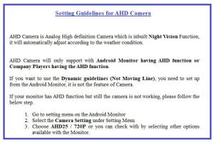 170° Panoramic Wide Angle Ahd Front Car Camera