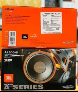 Black JBL A1500Hi 1500W 1 Channel Wired Subwoofer