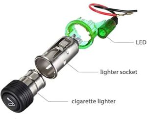 Electric 12V LED Car Cigarette Lighter