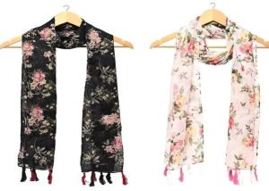 Ladies Printed Chiffon Scarf