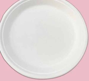 7 Inch Round Sugarcane Bagasse Biodegradable Disposable Plate