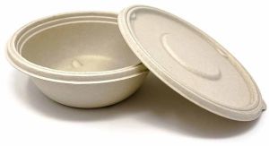 75ml Round Sugarcane Bagasse Biodegradable Disposable Food Container