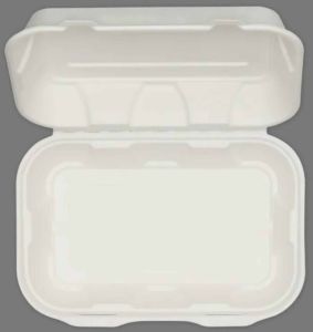 9x12 Inch Sugarcane Bagasse Biodegradable Disposable Clamshell Box