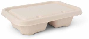 Rectangular Sugarcane Bagasse Biodegradable Disposable Food Container